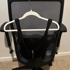 Black Zipper Crop Top